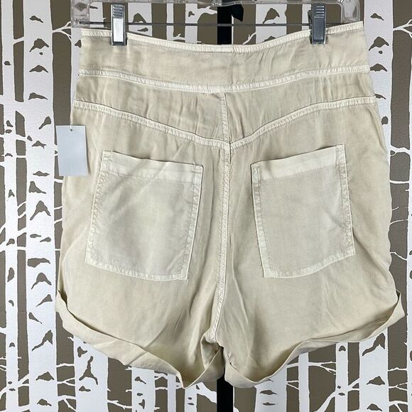 NEW Cloth & Stone Belted Tencel Shorts Tan 27 - Picture 10 of 10